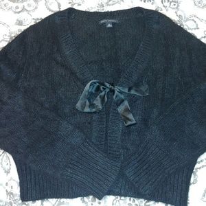 Banana Republic Angora Shrug with ribbon